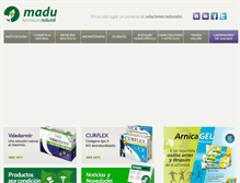 Tablet Screenshot of farmaciamasnatural.com.ar